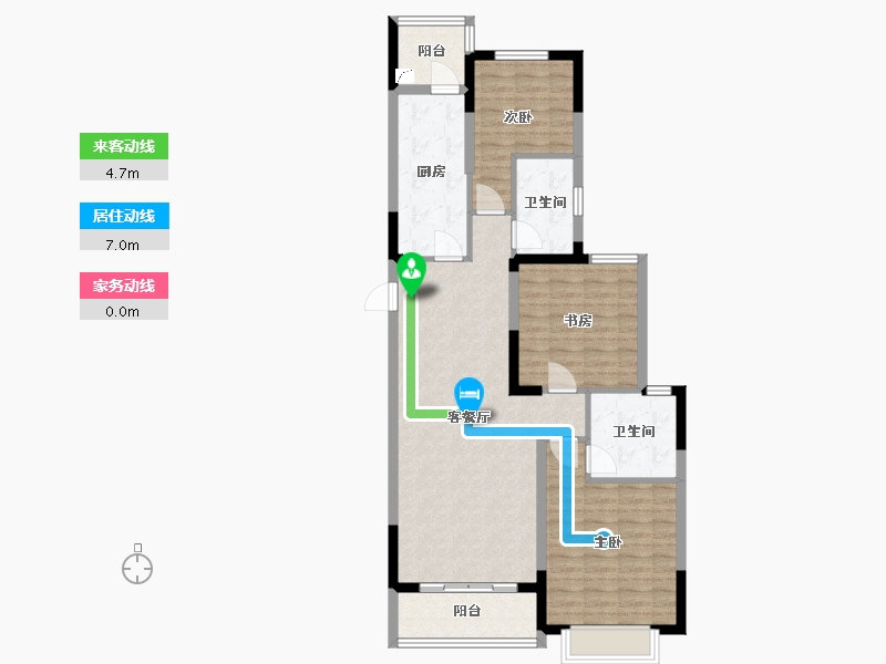 江苏省-泰州市-泰兴恒大悦府-99.00-户型库-动静线