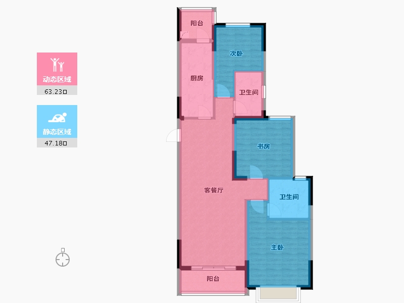 江苏省-泰州市-泰兴恒大悦府-99.00-户型库-动静分区