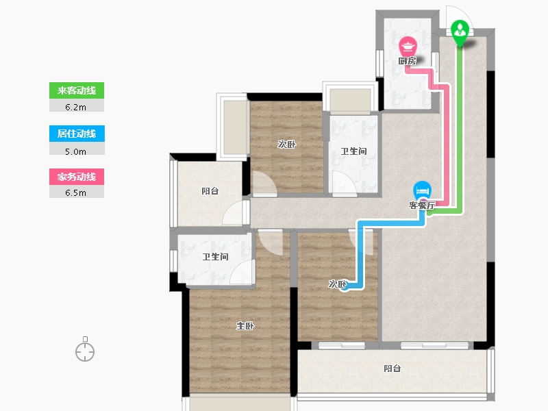 广东省-广州市-和樾府-89.00-户型库-动静线