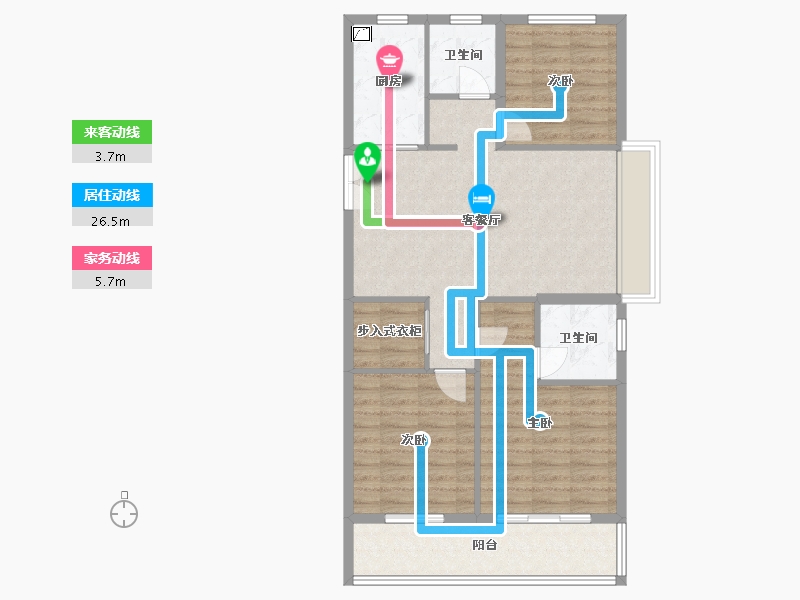 浙江省-温州市-永临壹号-89.00-户型库-动静线