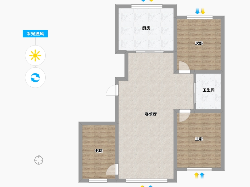 辽宁省-朝阳市-宝德隆泰-100.00-户型库-采光通风