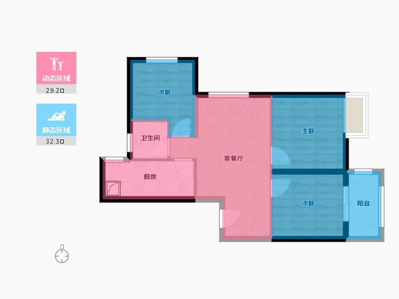 河南省-郑州市-汇泉景悦城-59.00-户型库-动静分区