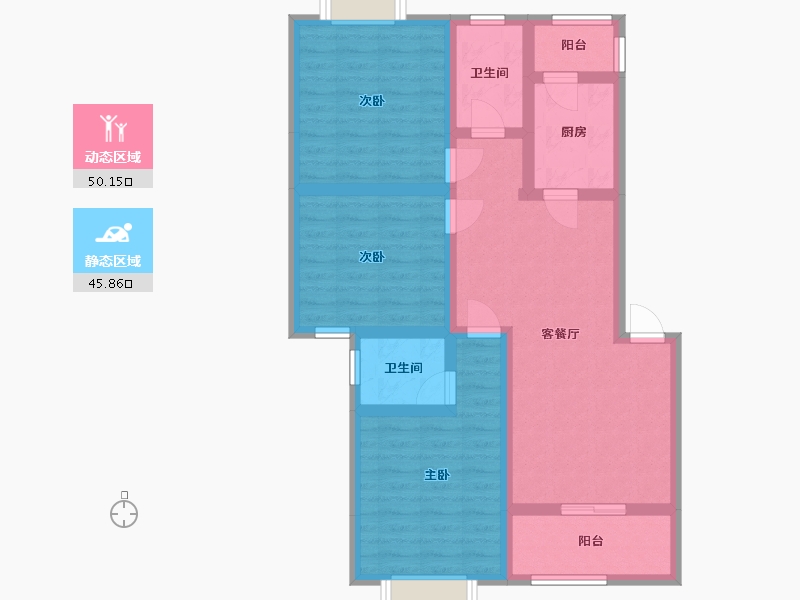 四川省-遂宁市-拦江新城-100.00-户型库-动静分区