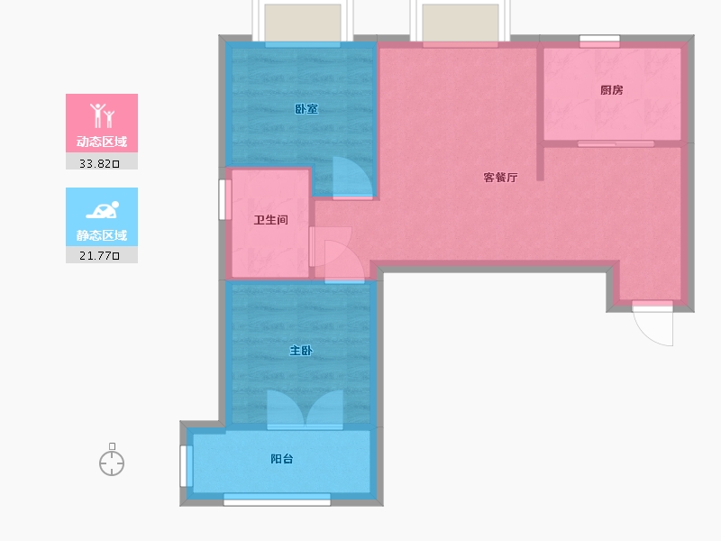 湖北省-武汉市-都市申新花园-52.00-户型库-动静分区