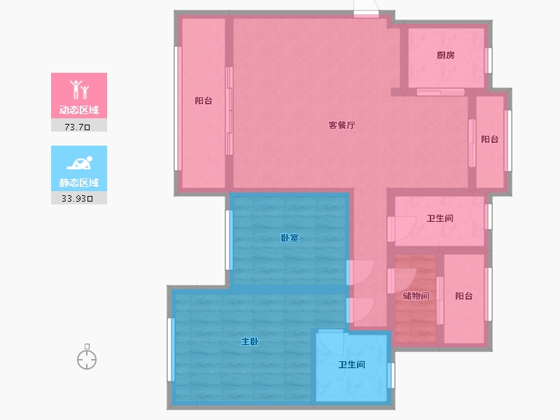 河南省-安阳市-建业-102.00-户型库-动静分区