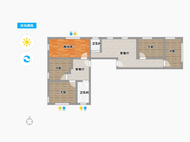 广东省-珠海市-无-90.00-户型库-采光通风