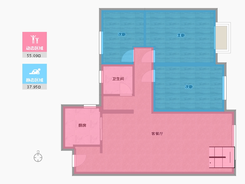 江苏省-徐州市-水岸景城-92.00-户型库-动静分区