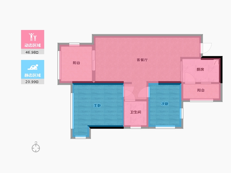 广西壮族自治区-桂林市-临桂万达大都会滨江-56.00-户型库-动静分区