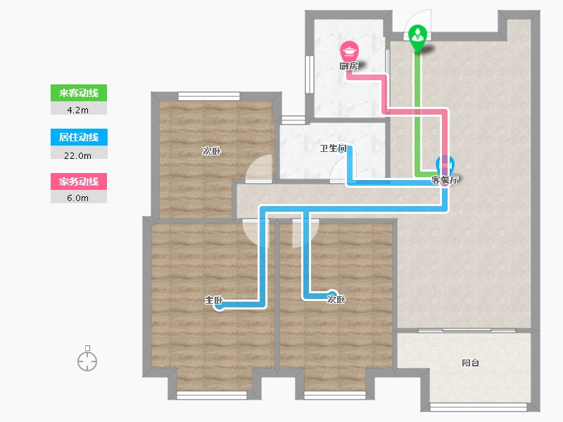 江苏省-盐城市-润洋壹品-97.00-户型库-动静线