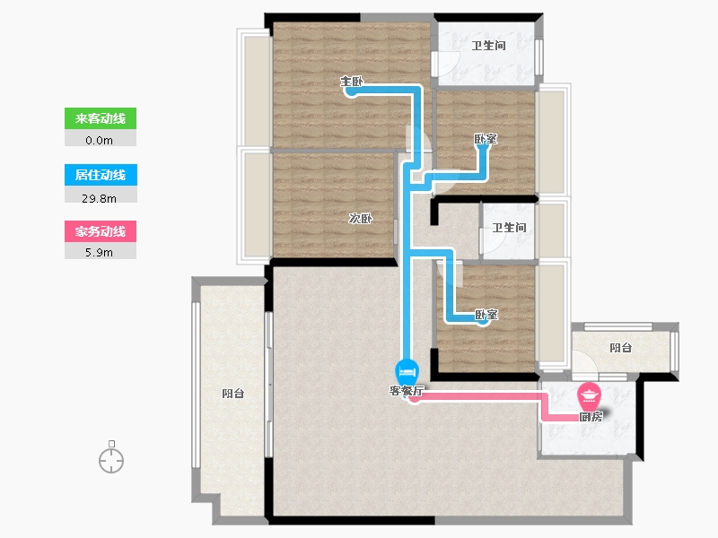 贵州省-贵阳市-中海·映山湖-143.00-户型库-动静线