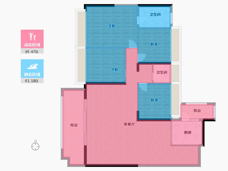 贵州省-贵阳市-中海·映山湖-143.00-户型库-动静分区