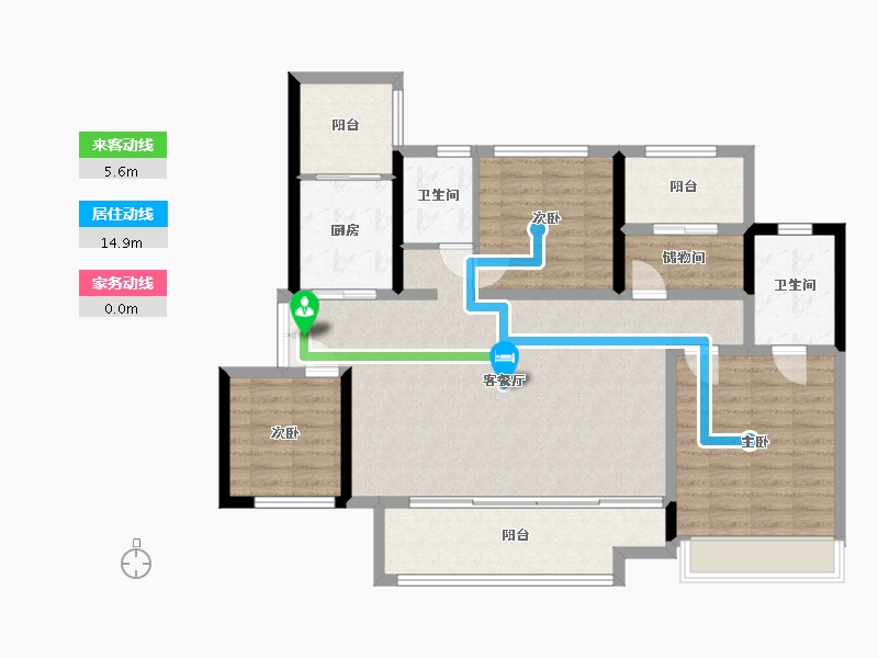 四川省-达州市-蓝润置地广场-101.00-户型库-动静线