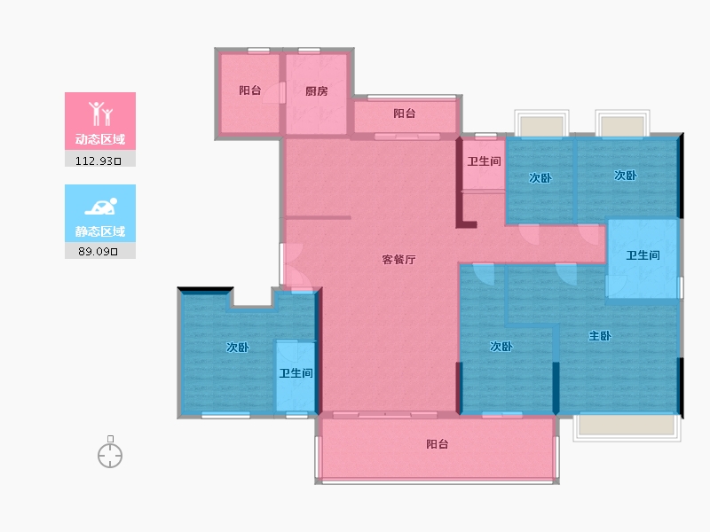 广西壮族自治区-来宾市-碧桂园-210.00-户型库-动静分区