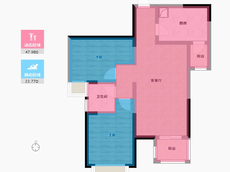 四川省-成都市-卓锦城-五期-67.82-户型库-动静分区