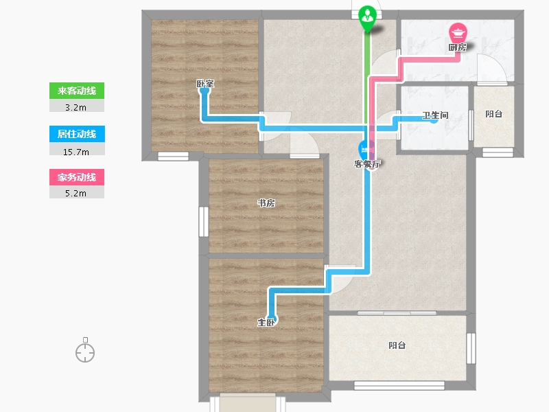 湖北省-武汉市-城南华府-12.00-户型库-动静线