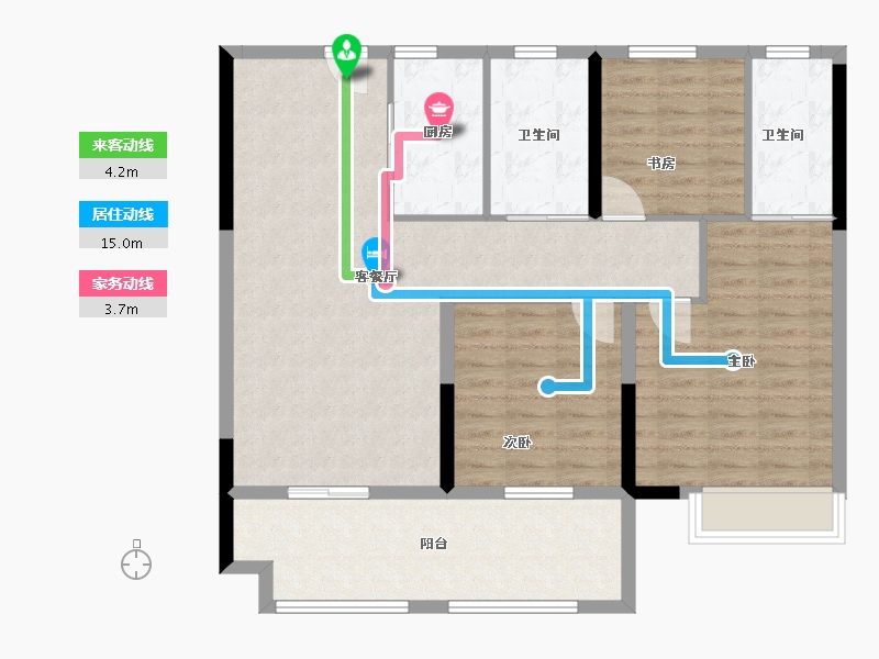 江西省-上饶市-力高阳光首府-102.00-户型库-动静线