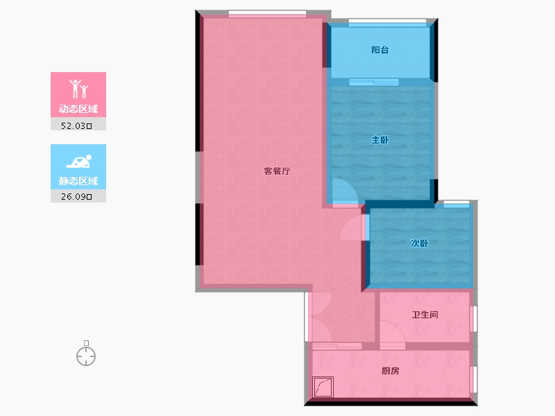 重庆-重庆市-香江豪庭-98.00-户型库-动静分区