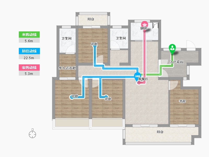 河南省-漯河市-公园壹号-113.00-户型库-动静线