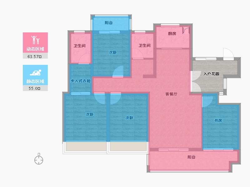 河南省-漯河市-公园壹号-113.00-户型库-动静分区