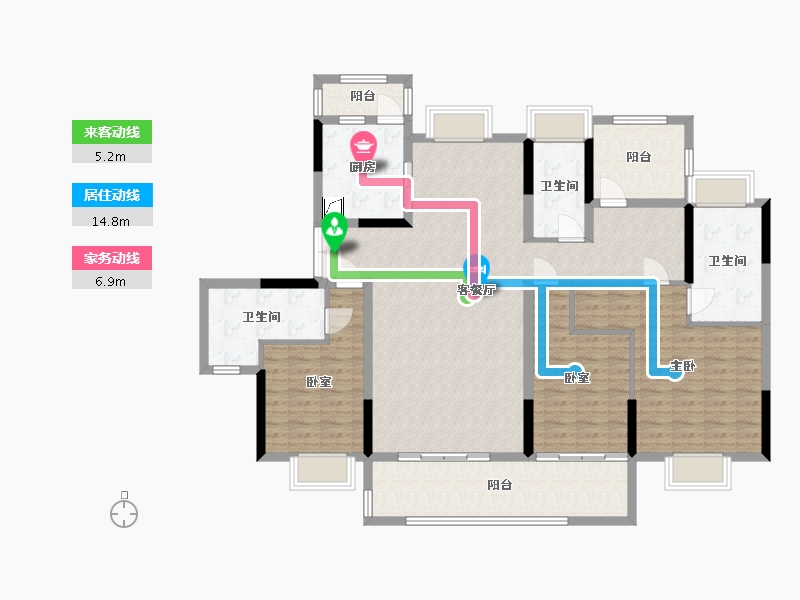 广东省-惠州市-嘉旺城-134.00-户型库-动静线