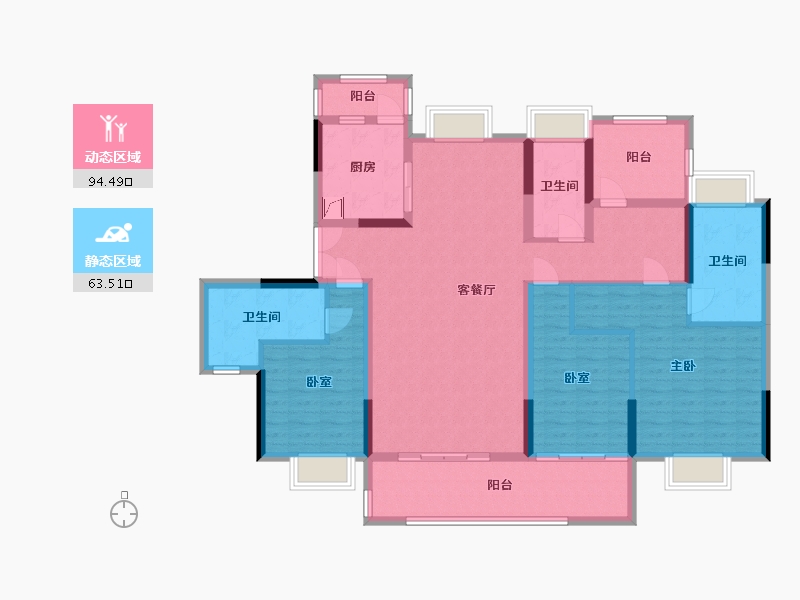 广东省-惠州市-嘉旺城-134.00-户型库-动静分区