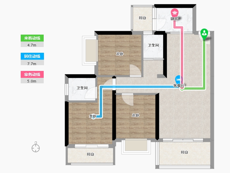 广西壮族自治区-南宁市-龙庭水岸-79.00-户型库-动静线