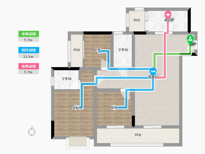 四川省-广安市-西溪云麓-100.00-户型库-动静线