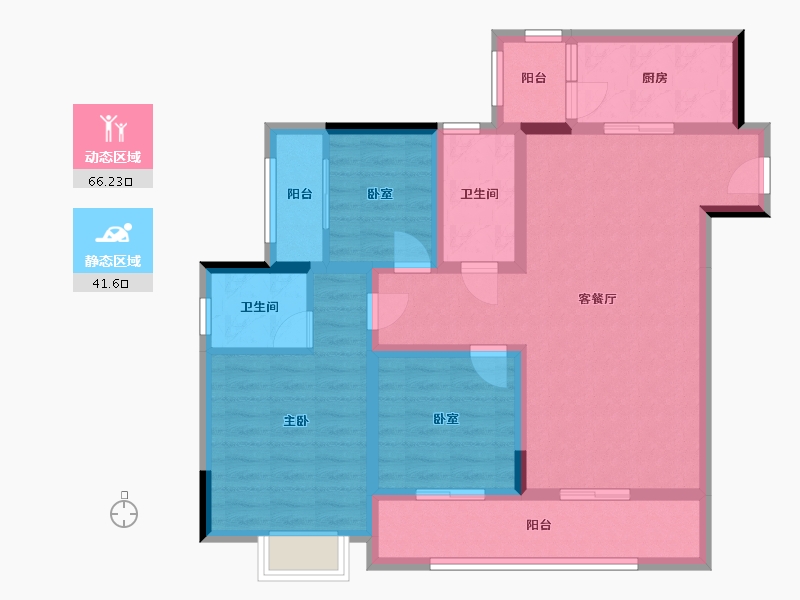 四川省-广安市-西溪云麓-100.00-户型库-动静分区