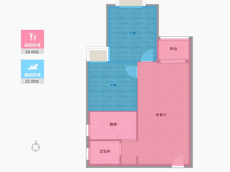 贵州省-贵阳市-花果园-Q区-62.00-户型库-动静分区