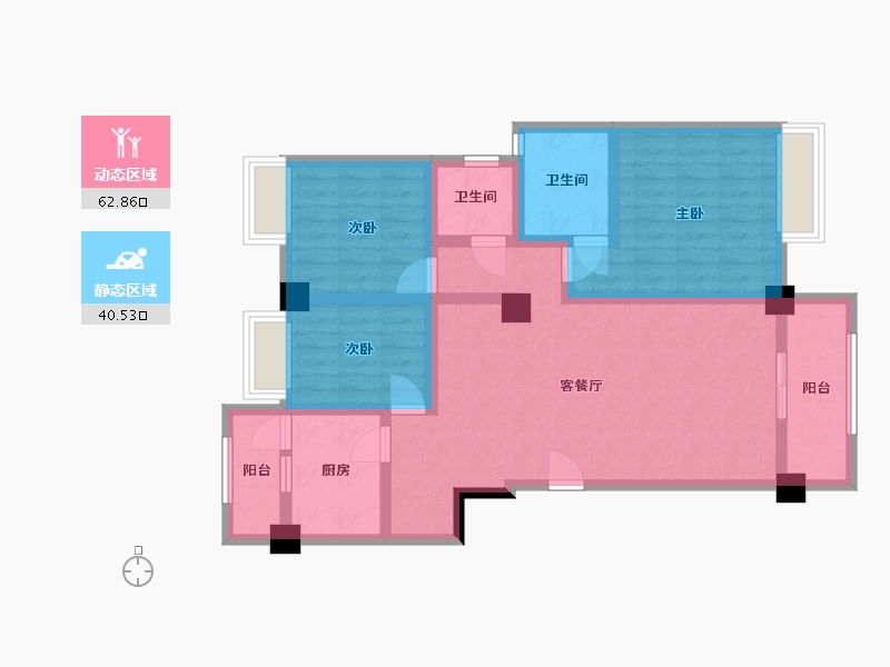 四川省-自贡市-自建房-90.00-户型库-动静分区