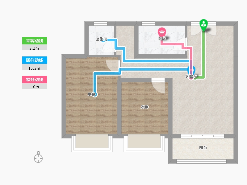 河北省-衡水市-国宾壹号院-75.00-户型库-动静线