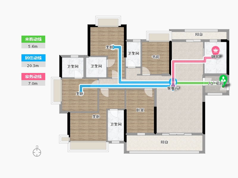 广东省-梅州市-玉城国际-182.00-户型库-动静线