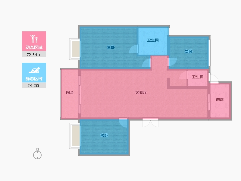 河南省-郑州市-佳兆业悦峰-120.00-户型库-动静分区