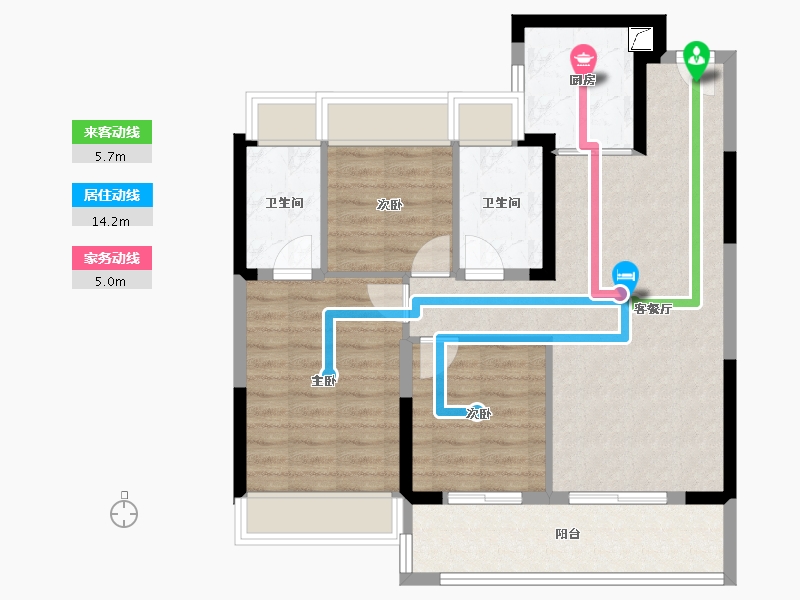 江苏省-苏州市-中建旭辉·江上​-82.40-户型库-动静线