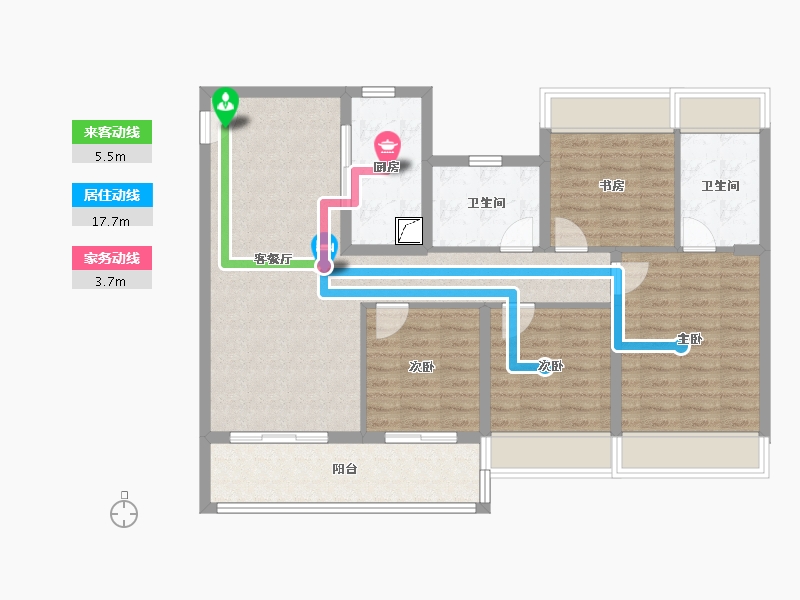 江苏省-苏州市-中交春映东吴​-100.01-户型库-动静线