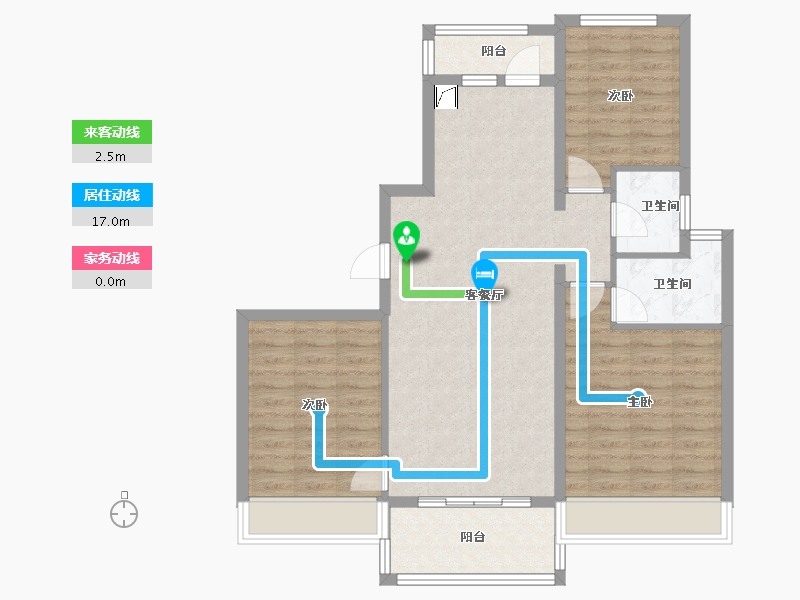 湖北省-随州市-书香华府-117.00-户型库-动静线