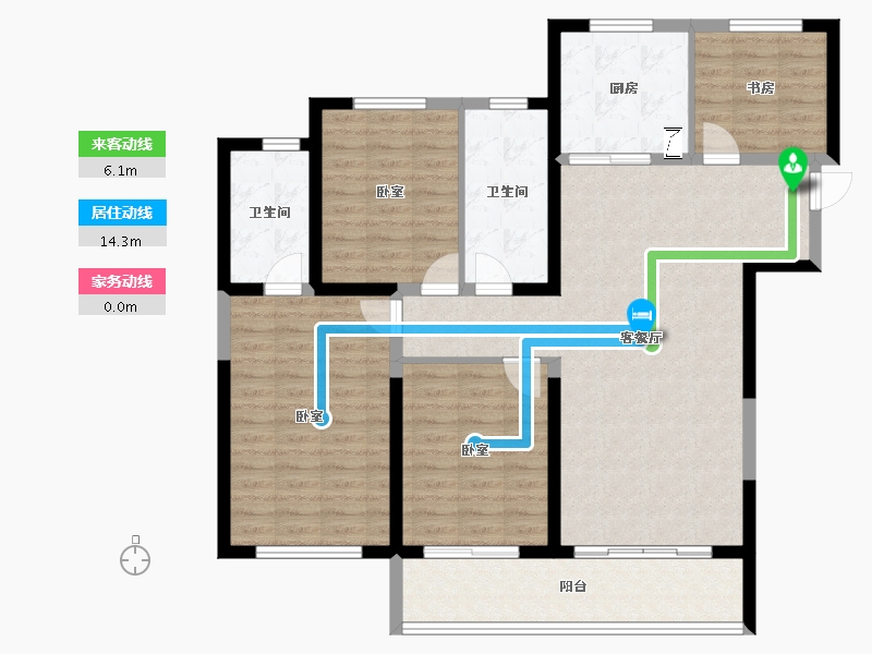 河南省-郑州市-融创城-114.01-户型库-动静线