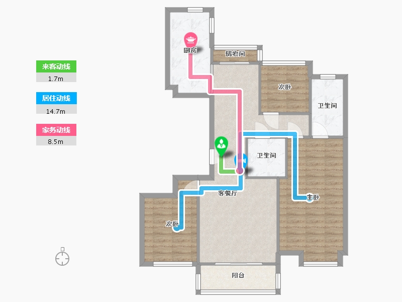 内蒙古自治区-包头市-燕赵·锦河湾-97.67-户型库-动静线