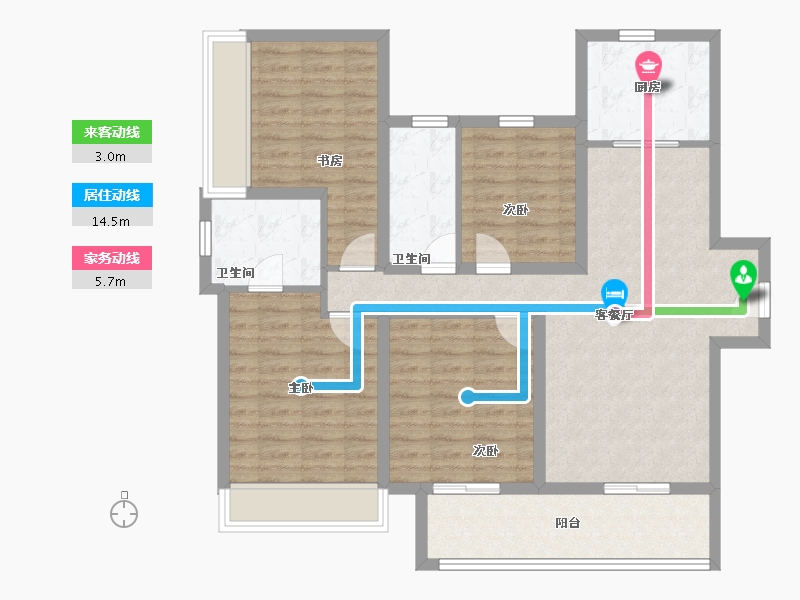 河南省-郑州市-东原阅城-103.21-户型库-动静线