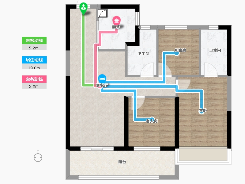 河南省-郑州市-融创城-77.99-户型库-动静线