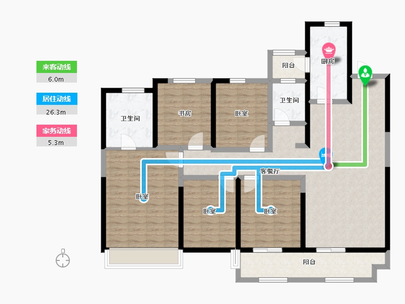 河南省-郑州市-瀚宇天悦城-134.39-户型库-动静线