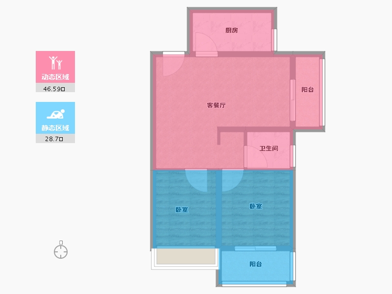 河南省-郑州市-万华城-67.21-户型库-动静分区