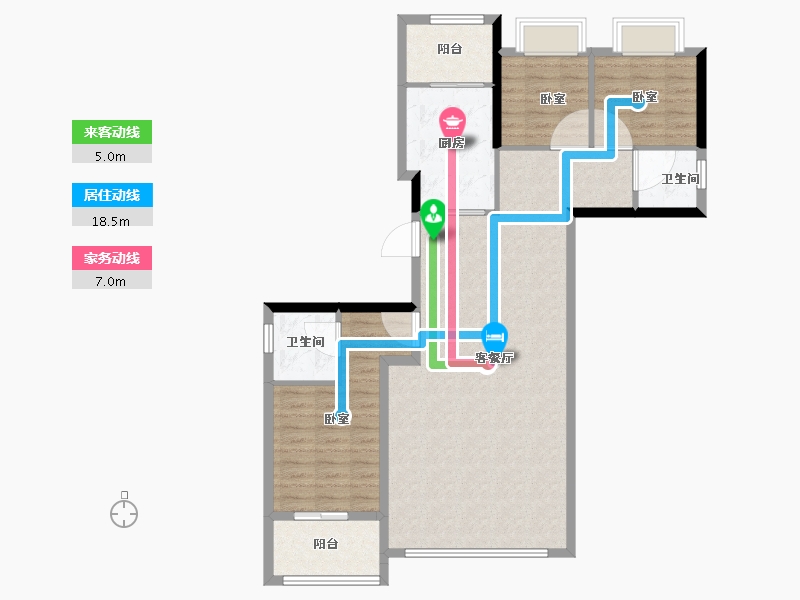 广东省-深圳市-信城·缙山府-99.80-户型库-动静线