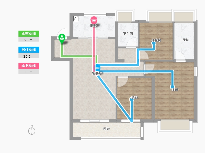 湖北省-武汉市-中交·泓园-86.50-户型库-动静线