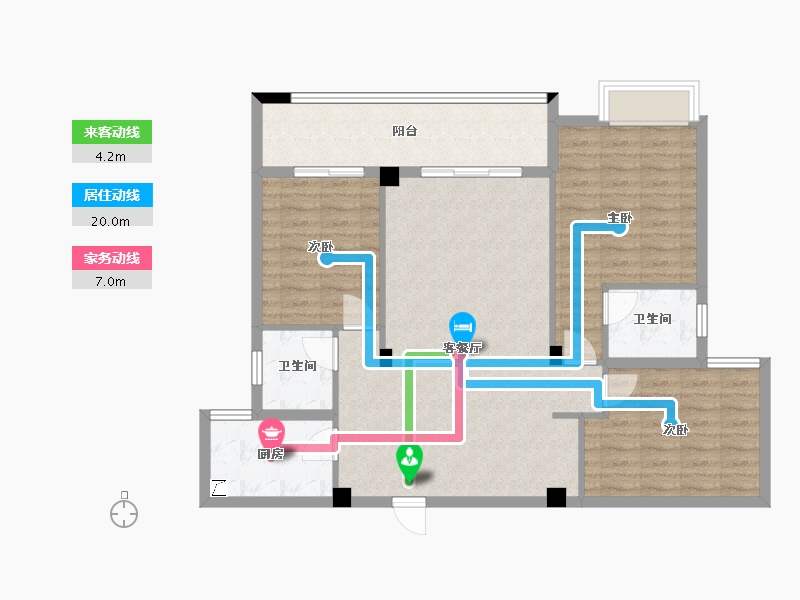 湖北省-咸宁市-大集新城-98.00-户型库-动静线