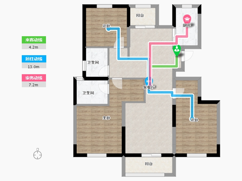 河南省-郑州市-正商湖西学府-94.30-户型库-动静线