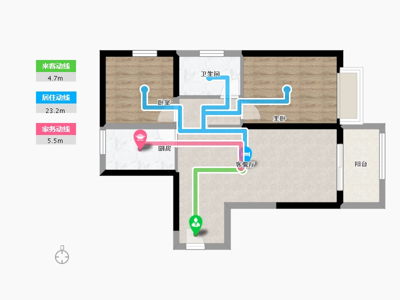 河南省-郑州市-建业盛悦府​-61.67-户型库-动静线