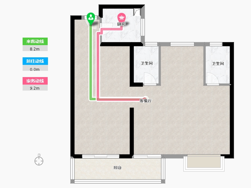 福建省-漳州市-建发玺院-89.00-户型库-动静线