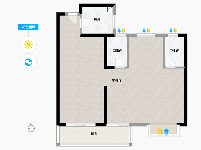 福建省-漳州市-建发玺院-89.00-户型库-采光通风