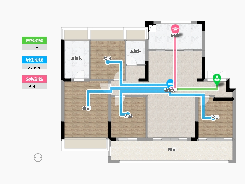 江苏省-苏州市-中建旭辉·江上​-113.60-户型库-动静线